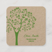 Treppendienst Quadratische Visitenkarte (Vorderseite)