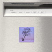 Treppengeländer auf dem Schneefeld; Chippewa-Landk Magnet (In Situ (Geschirrspüler))