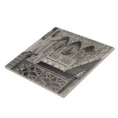 Treppenhaus am Erdbeerhügel, graviert von J. Newto Fliese (Seite)