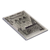 Treppenhaus am Erdbeerhügel, graviert von J. Newto Notizblock (Rechte Seite)