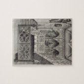 Treppenhaus am Erdbeerhügel, graviert von J. Newto Puzzle (Horizontal)