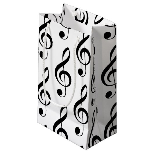 Treppenhaus Clef Musical Geschenktasche Kleine Geschenktüte (Vorderseite Schrägansicht)