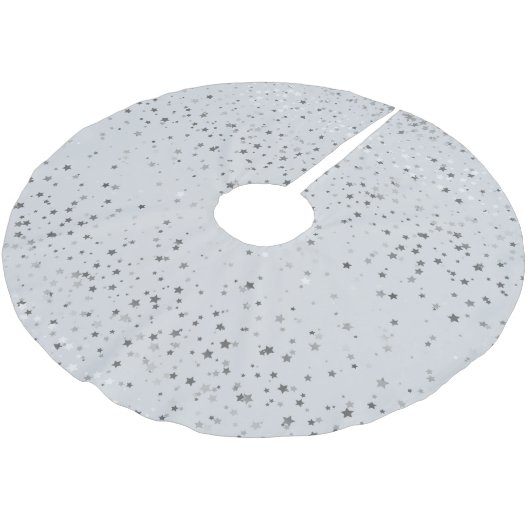 Treppenhaus-Gold-Sterne Polyester Weihnachtsbaumdecke (Schrägansicht)