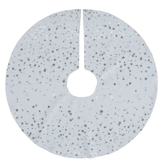 Treppenhaus-Gold-Sterne Polyester Weihnachtsbaumdecke (Vorderseite)