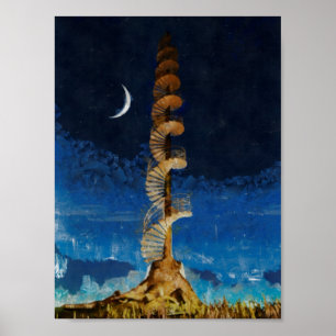 Treppenhaus zum Himmel Poster