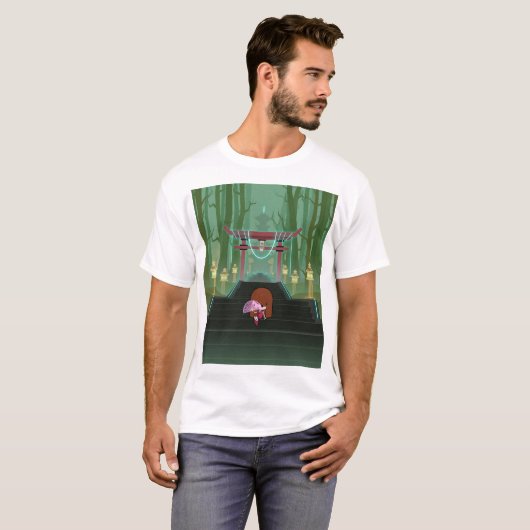 Treppenhaus zum Tempel T-Shirt (Vorne ganz)