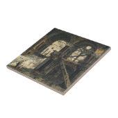 Treppenhausschacht in einem Renaissance-Haus, Fliese (Seite)