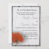 Treppenhochzeit mit Barnwood 2 Einladung (Rückseite)