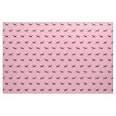 Treppenhund Walker Coonhound Hund rosa Stoff (Fat Quarter (45,7 x 55,9 cm))