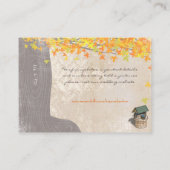 Treppeninitials Gelborange wünschenswert gut Begleitkarte (Rückseite)