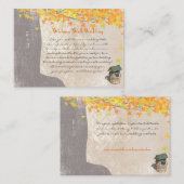 Treppeninitials Gelborange wünschenswert gut Begleitkarte (Vorne/Hinten)