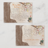 Treppeninitials Gelborange wünschenswert gut Begleitkarte (Vorne/Hinten)