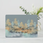 Treppenkarte des Vaters zum Tag des Glücks Karte (Stehend Vorderseite)