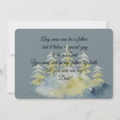 Treppenkarte des Vaters zum Tag des Glücks Karte (Rückseite)