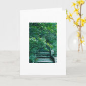 Treppenkarte im Freien Karte (Gelbe Blume)