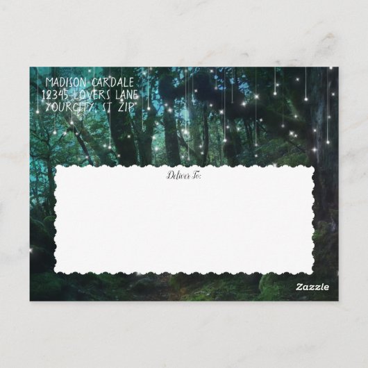 Treppenleuchten Postkarte (Rückseite)