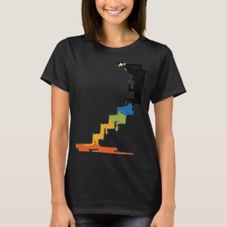 Treppenmaler Abstrakt 024 auf Soft Cotton T T-Shirt