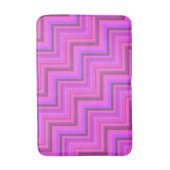 Treppenmuster aus rosa Streifen Badematte (Vorderseite Vertikal)
