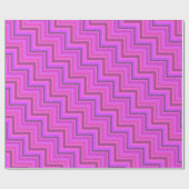 Treppenmuster aus rosa Streifen Geschenkpapier (Flach)