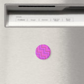 Treppenmuster aus rosa Streifen Magnet (In Situ (Geschirrspüler))