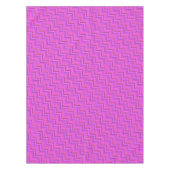 Treppenmuster aus rosa Streifen Tischdecke (Vorderseite)