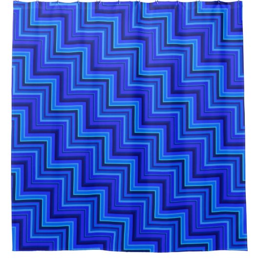 Treppenmuster Duschvorhang (Vorderseite)