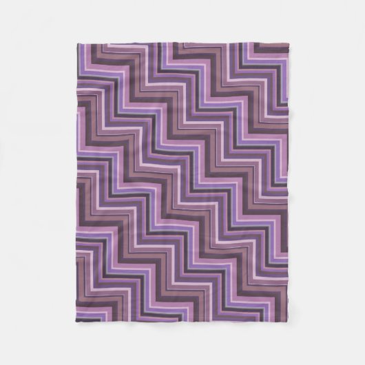 Treppenmuster Fleecedecke (Vorderseite)