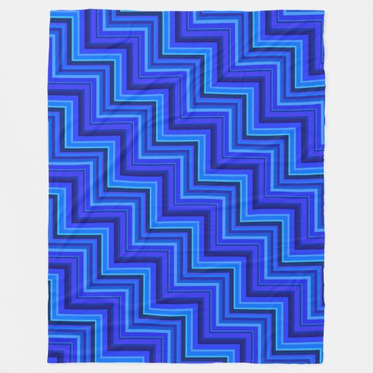 Treppenmuster Fleecedecke (Vorderseite)