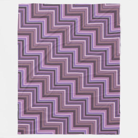 Treppenmuster Fleecedecke (Vorderseite)