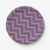 Treppenmuster Pappteller (Vorderseite)