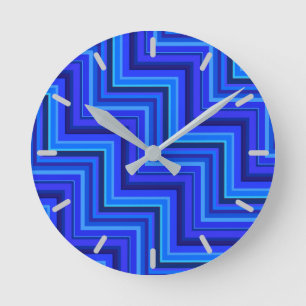 Treppenmuster Runde Wanduhr