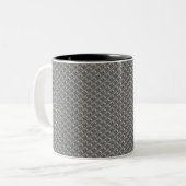 Treppenmuster Zweifarbige Tasse (Vorderseite Links)