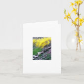 Treppennotecard Karte (Gelbe Blume)