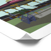 Treppenpark, Stranraer. Stadion Print Poster (Ecke)