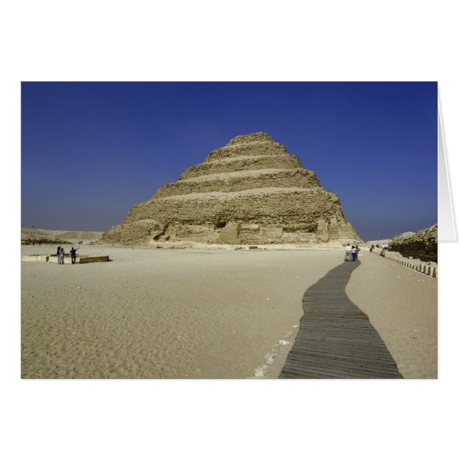 Treppenpyramide in Saqqara, eine der frühesten (Vorderseite (Horizontal))