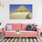 Treppenpyramide in Saqqara, eine der frühesten Leinwanddruck (Insitu (Wohnzimmer))
