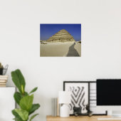 Treppenpyramide in Saqqara, eine der frühesten Poster (Heimbüro)