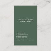 Treppenschneidkarte Visitenkarte (Rückseite)