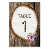 Treppenstich mit Blume Hochzeitstich-Tischnummer Tischnummer (Rückseite)