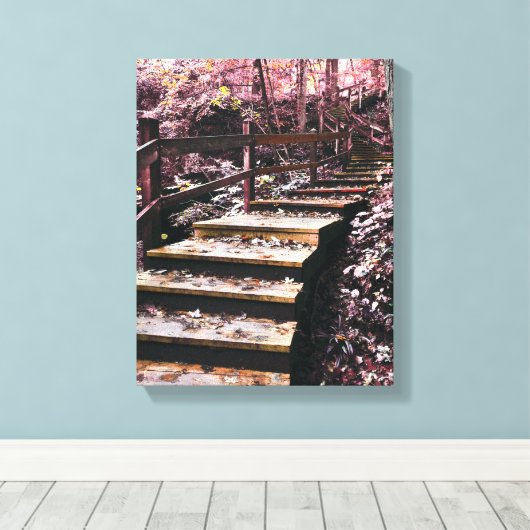 Treppentraum Leinwanddruck (Insitu (Holzboden))