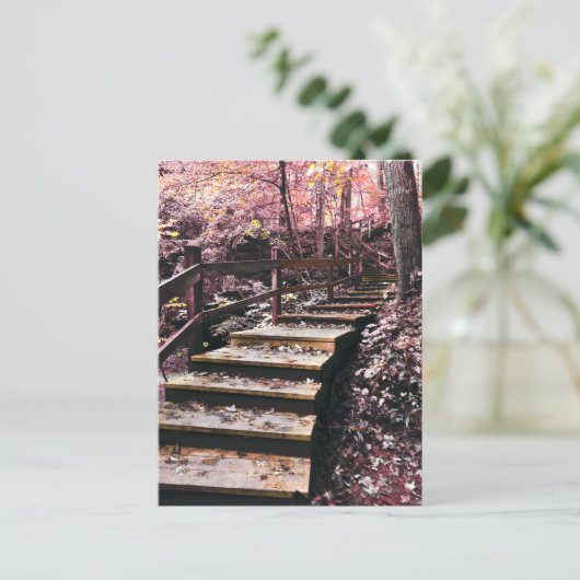Treppentraum Postkarte (Stehend Vorderseite)