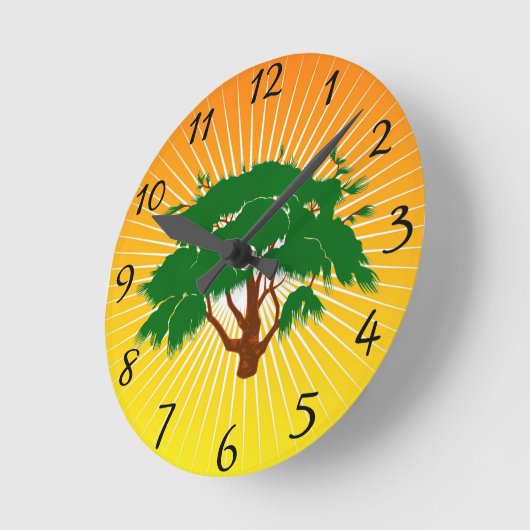 Treppenuhr Runde Wanduhr (Winkel)