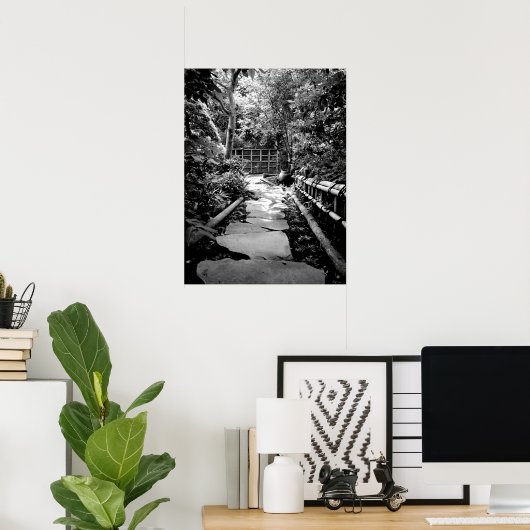 Treppenweg Stone Garden Path Poster (Heimbüro)