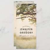 Treppenzweige rustikale Hochzeitsprogramme Programm (Vorne/Hinten)