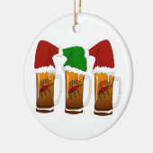Tres Amigos Christmas Cerveza Keramik Ornament (Links)