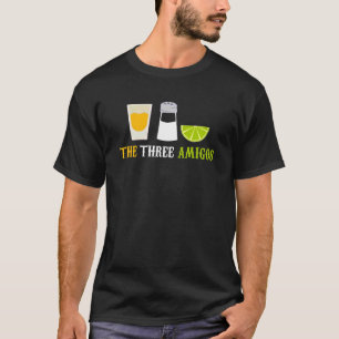 Tres Amigos Tequila Limones Cinco De Mayo Party T-Shirt