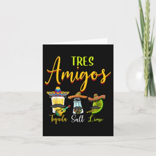 Tres Amigos Tequila Limones Malcantone Karte (Vorderseite)