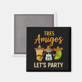 Tres Amigos Tequila Limones Malcantone Magnet (Vorderseite/Rückseite)