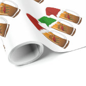 Tres Amigos Weihnachtsbier Geschenkpapier (Rolleneckpunkt)
