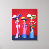 Tres Catrinas Leinwanddruck (Vorderseite)